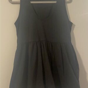 River Island
ASOS Black Babydoll Peplum Tank Top Sleeveless Cotton Blend Size 8